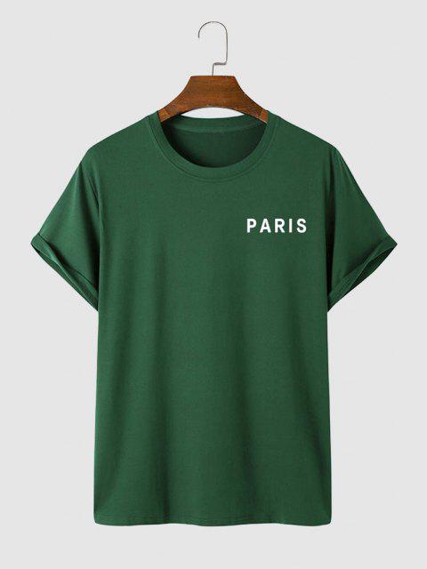 Mens Cotton Sticker Printed T-Shirt TTMPS5 - Green