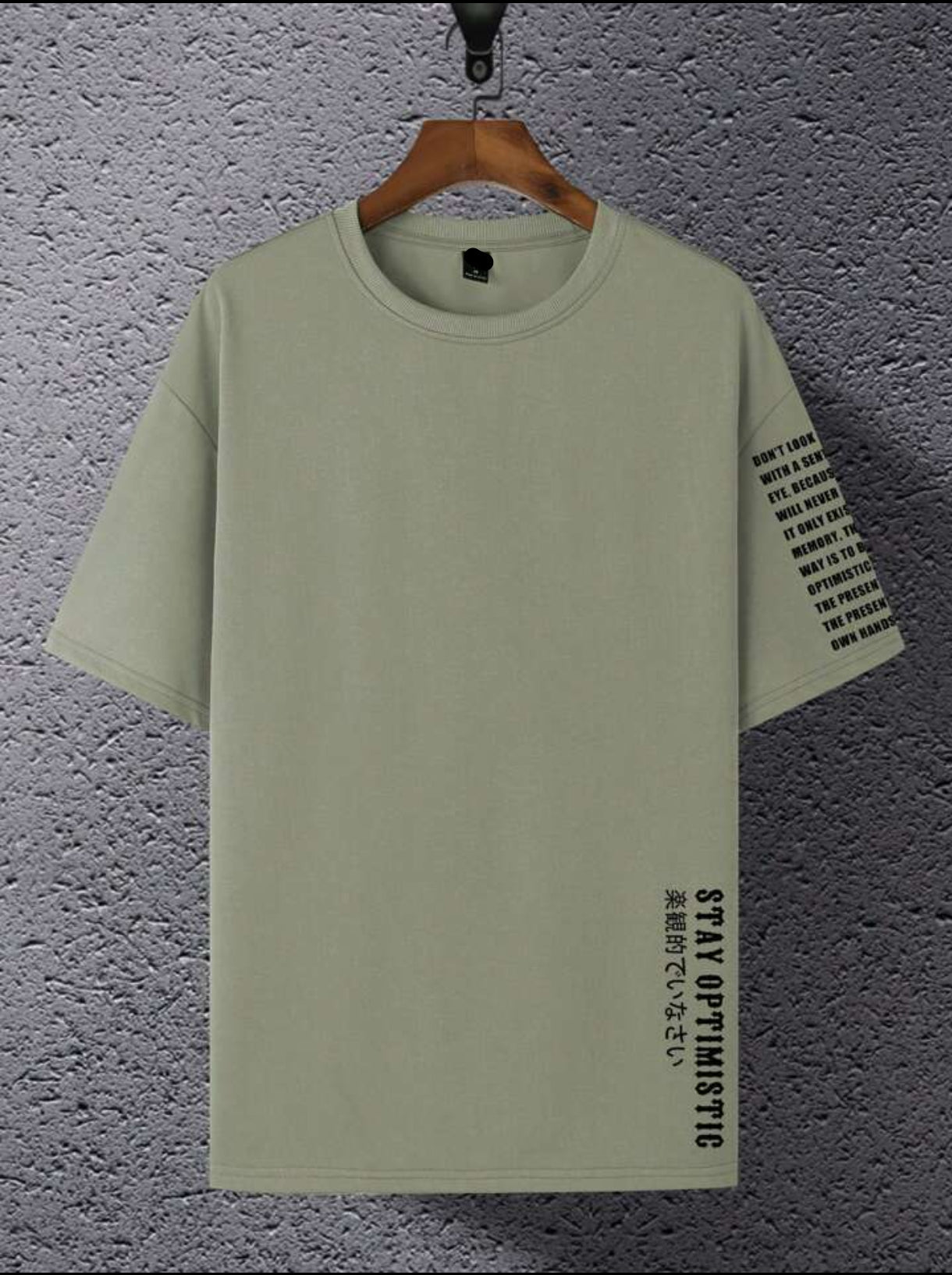 Mens Cotton Sticker Printed T-Shirt TTMPS129 - Green